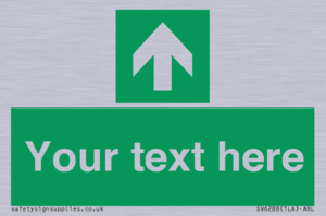 Safe condition Custom arrow up sign